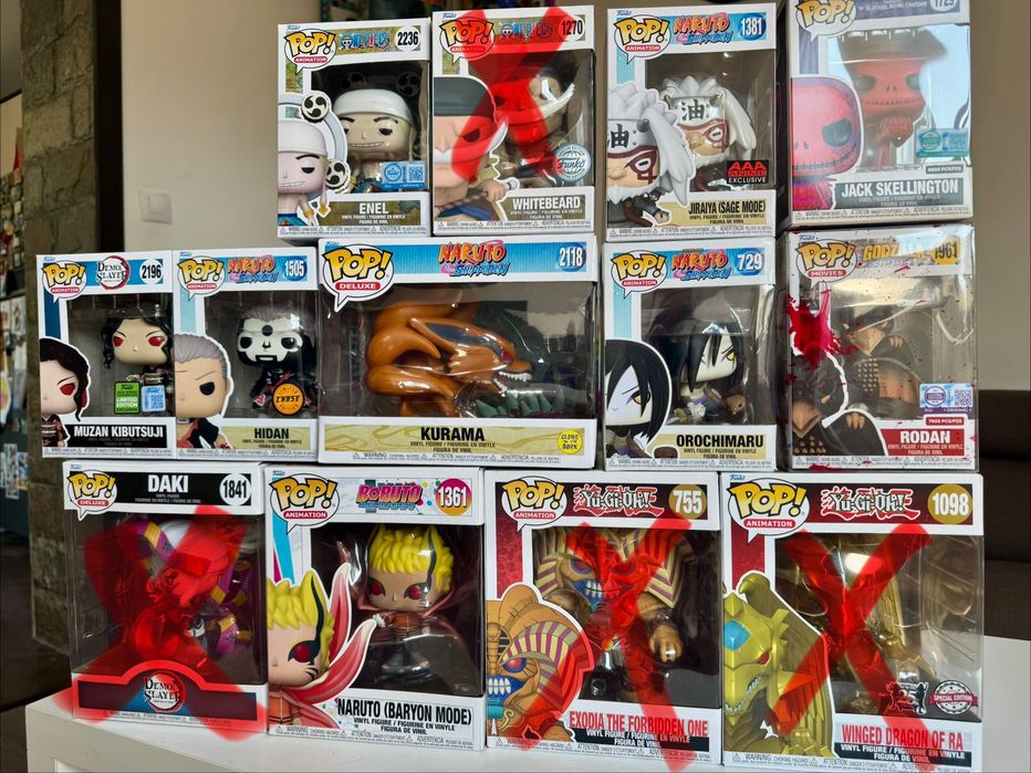 Anime, games and movies funkos