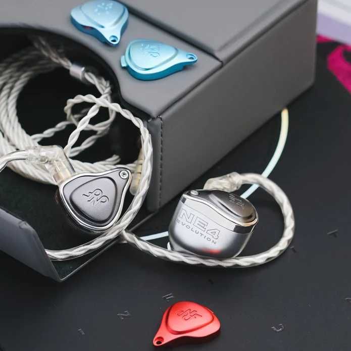 NFAudio NE4 / NFAcous NE4 Casti HIFI Noi, Cutie, Garantie, 4 BA Driver