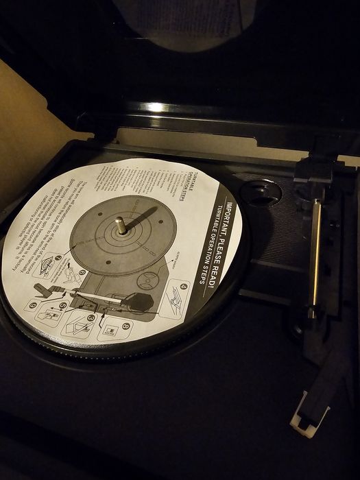 Pick-up retro Bluesky BBTR100 cu USB, radio și AUX funcționează perfec