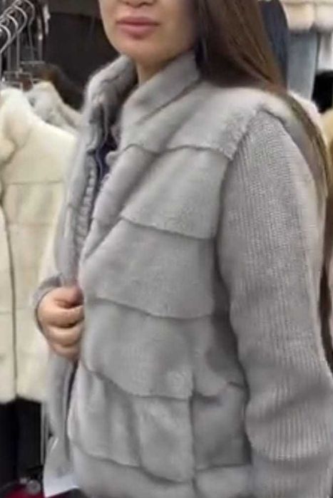 Бомбер женский эко норка, под Лоро