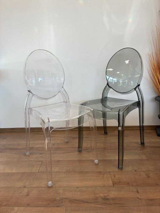 New/Stoc#Scaun Sophia Ghost Negru policarbonat evenimente HoReCa