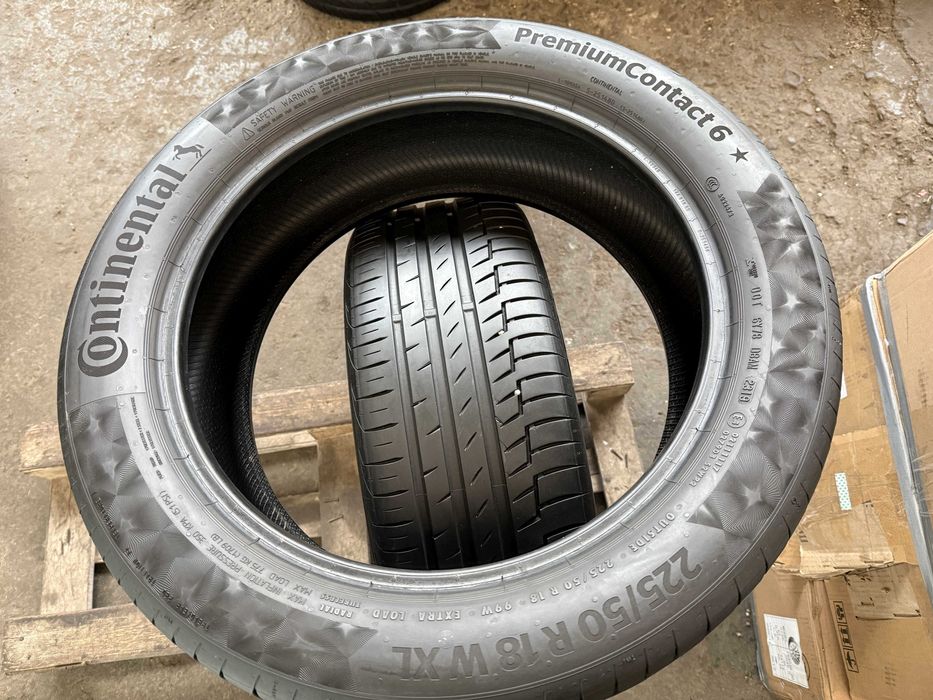 2x Anvelope Vara 225/50 R18 - Continental Premium Contact 6 XL cu stel
