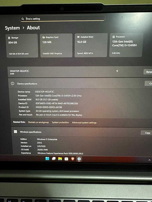 Laptop LENOVO IdeaPad Slim 5 14IAH8 Intel Core i5-12450H 16GB DDR5 1TB