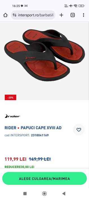 RIDER slapi / papuci pt barbati, nr 41