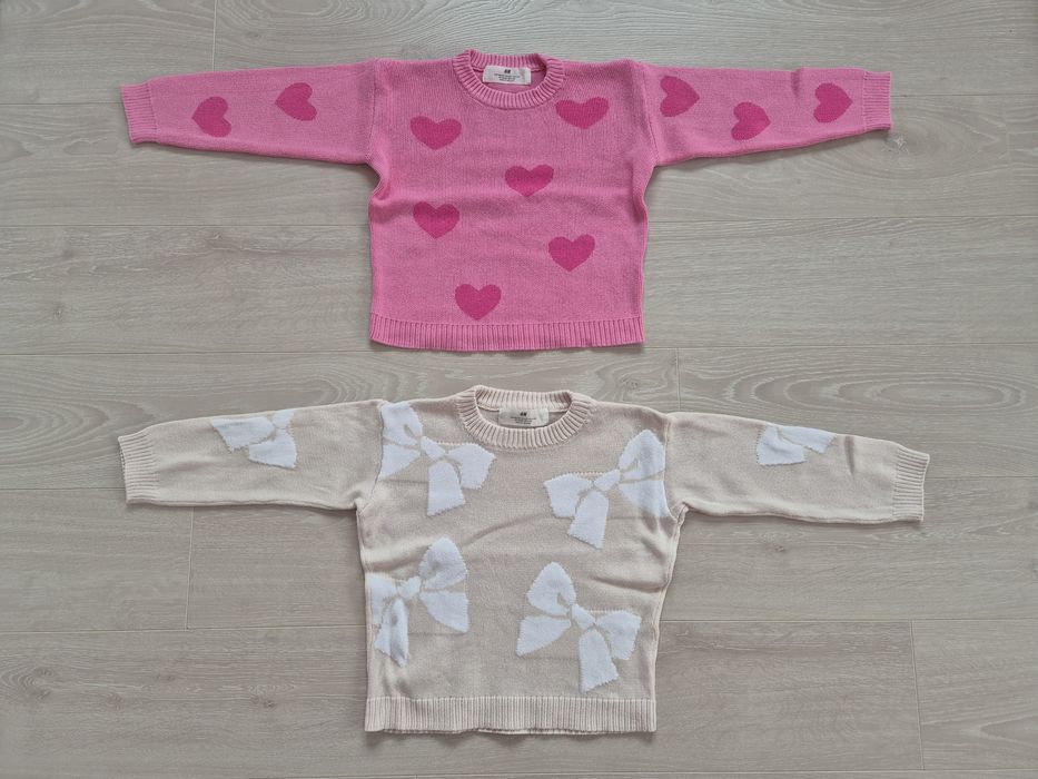 Много запазени пуловери за момиче размер 98/104