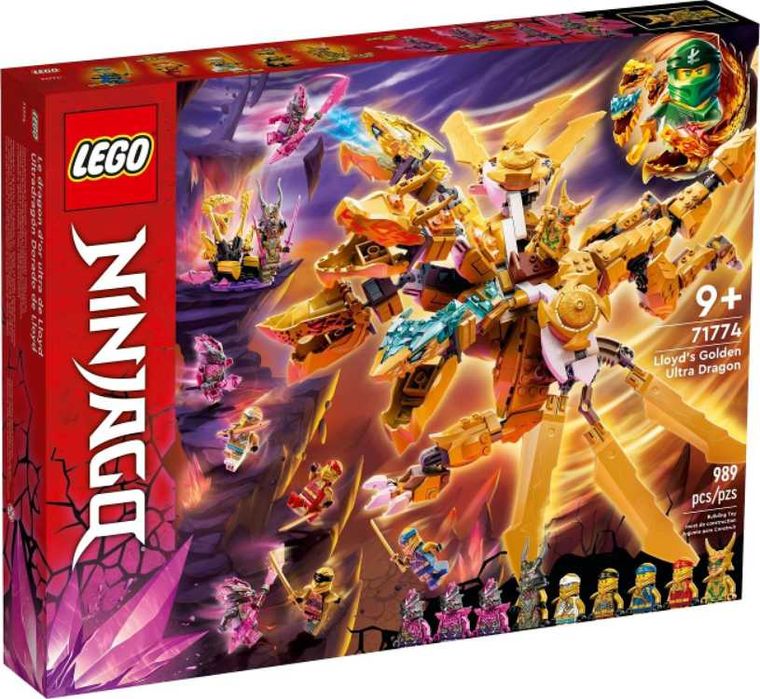 Caut CUTIE set LEGO Ninjago Lloyd's Golden Ultra Dragon 71774 Bazosu ...