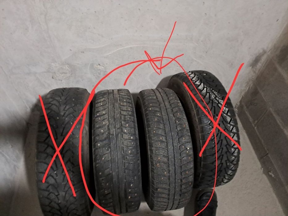 Шины зимние шипованные срочно продам 185.65.р14