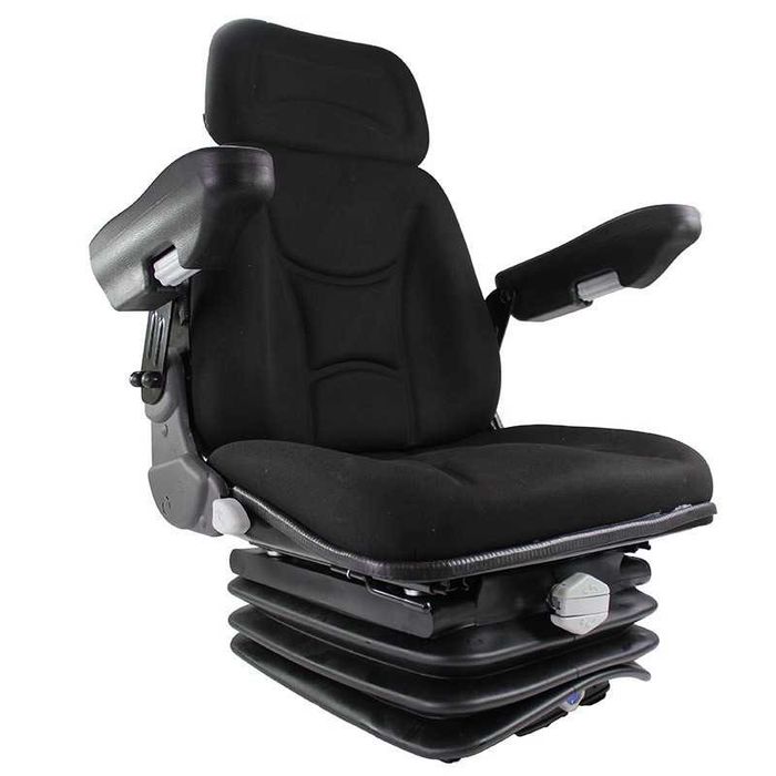 Scaun tractor cu suspensie mecanica, suprafata textila rezistenta