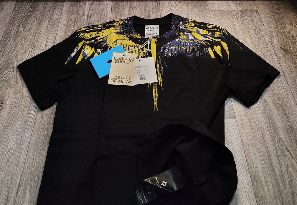 Мъжка тениска фланелка Marcelo Burlon Denim tears 100% памук блуза