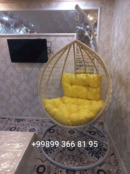 Kachelya Rotang | Toqilgan Mebel | Качела Ротанг | Плетёная Мебель