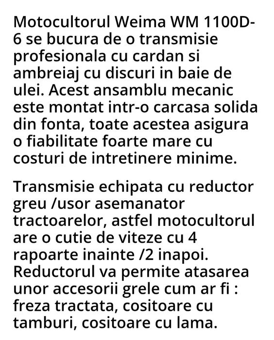 Vând motocultor wema