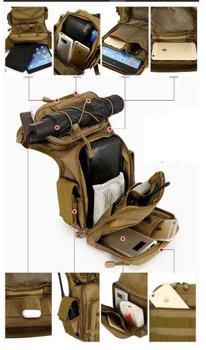 Сумка тактическая поясная мужская