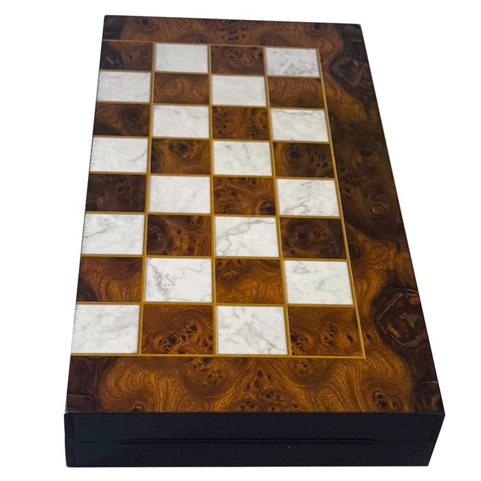 Комплект табла, шах, дама 3в1, дърво, 48x48 см