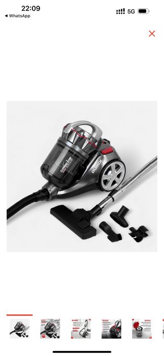 пылесос Dumixсерый-красный