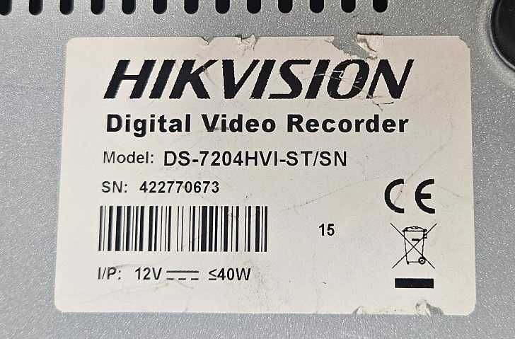 DVR Hikvision DS-7204 ДВР Хиквижън до 4 камери + 500 GB HDD хард диск