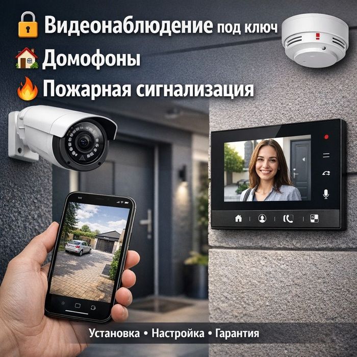 Видеонаблюдения домофон автоматика