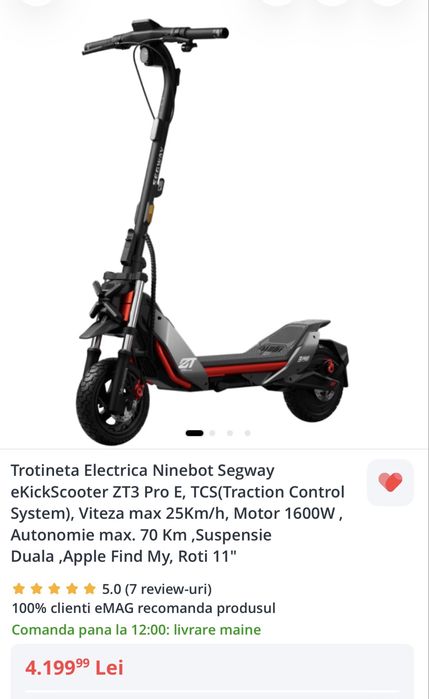 Vand trotineta elegtrica Segway