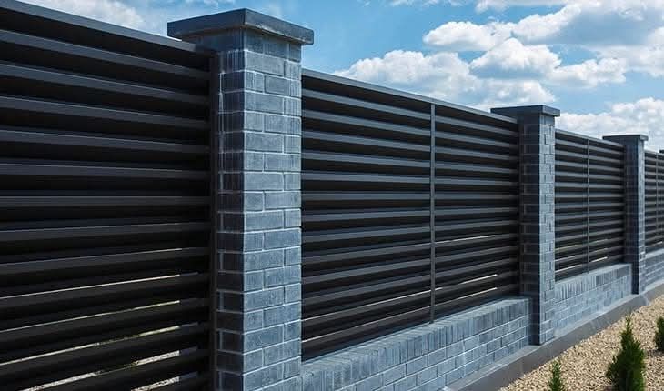 Garduri din panou stil jaluzele, din sipca metalica, tabla, plasa, BCA