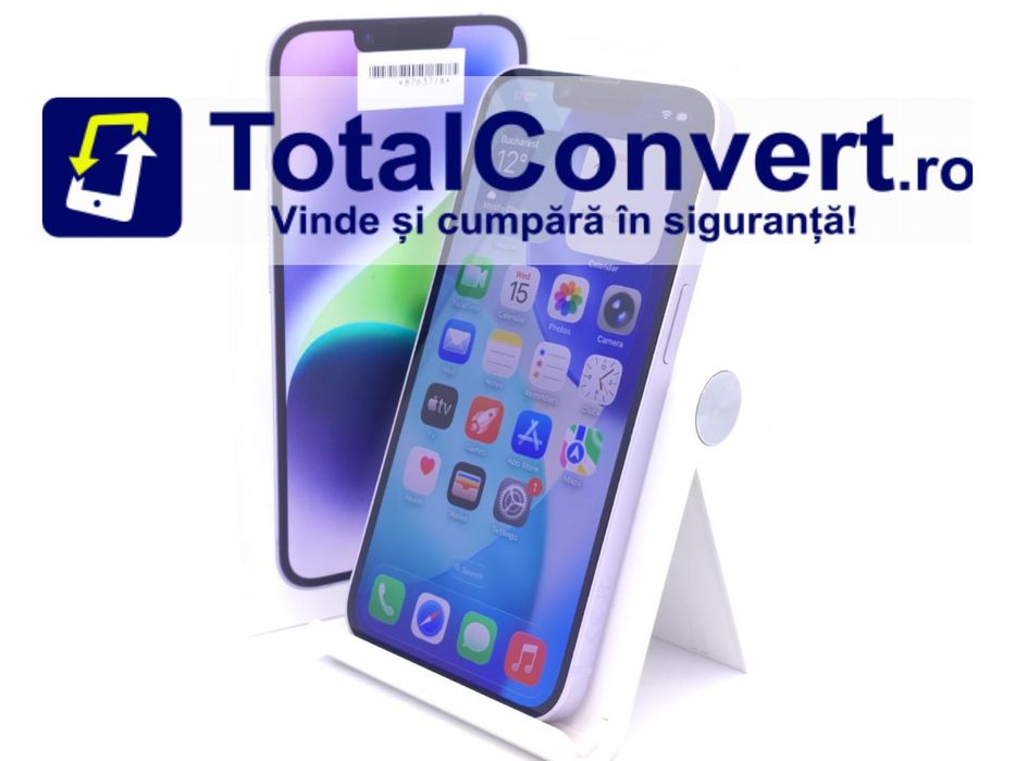 Apple iPhone 14 128GB Purple 6GB Single, Garantie 24 luni | #D87637