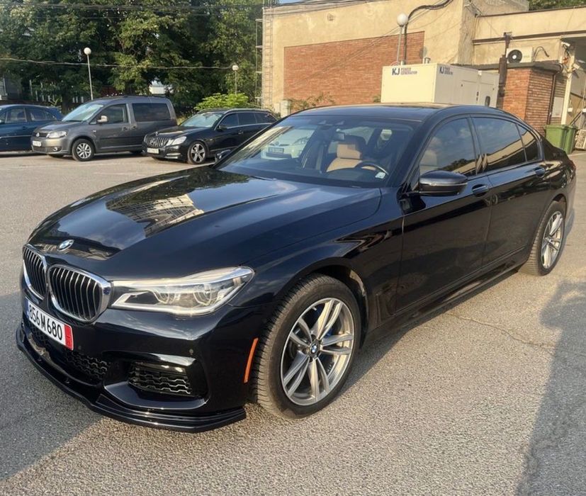Преден Лип Спойлер BMW БМВ G11 G12 (2015-2019) – Maxton Стил – Черен Гланц НА СКЛАД!!