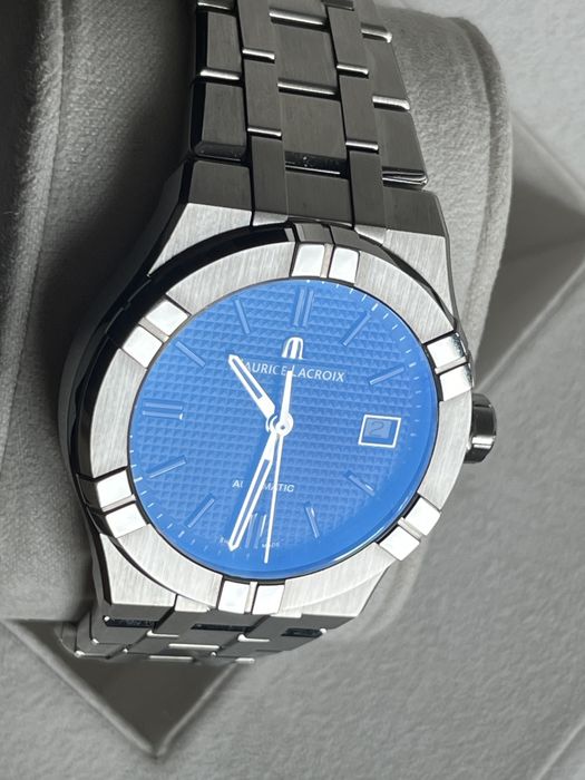 Maurice Lacroix Aikon 39mm Blue Automatic + оригинална гумена каишка