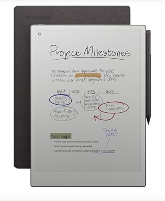 reMarkable Paper Pro + Marker Plus + Book Folio (Mosaic Weave) кожа