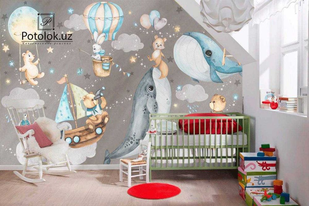 Фотообои в детскую бесшовные