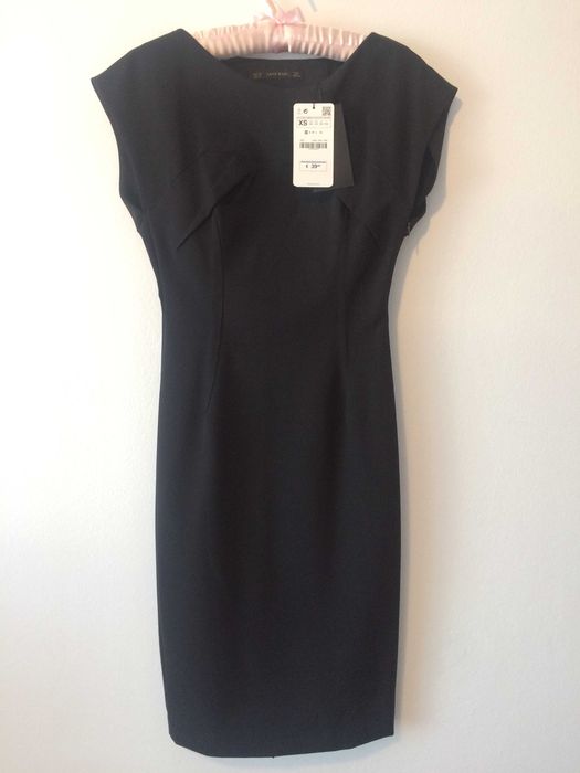 Rochie midi eleganta mulata neagra Zara XS