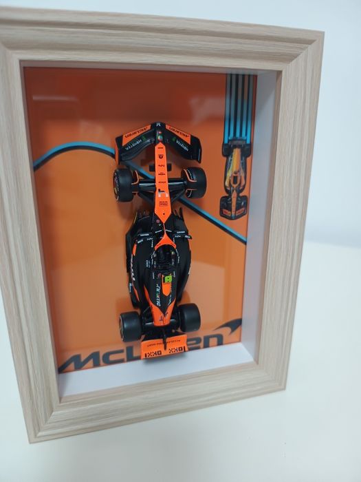 Tablou 3D lemn 20x15 McLaren F1 Lando Norris 1/43