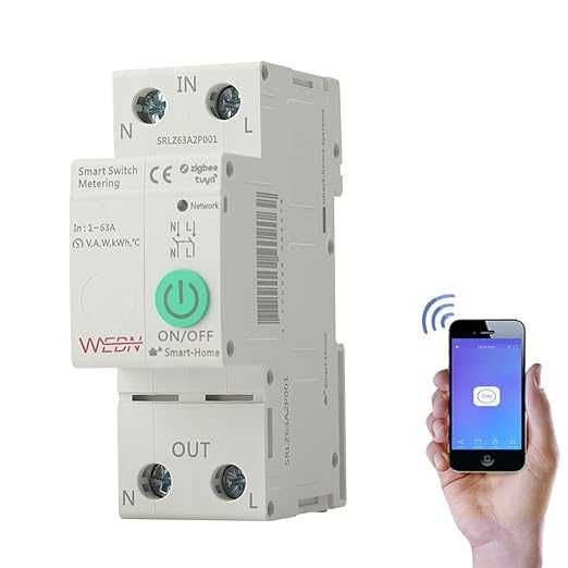 Интелигентен прекъсвач Zigbee с измерване на консумацията на ток