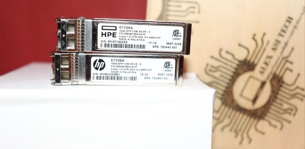 Transceiver SFP+ HPE E7Y09A FC 16Gb/s SR Ext 125m  MMF 850nm