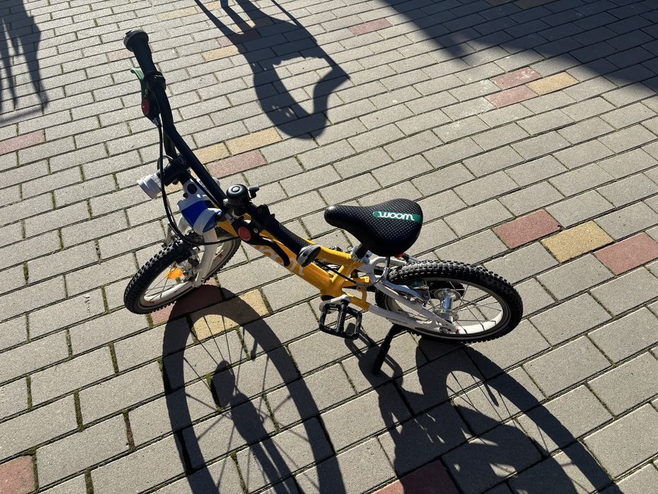 bicicleta copii galbena woom 2