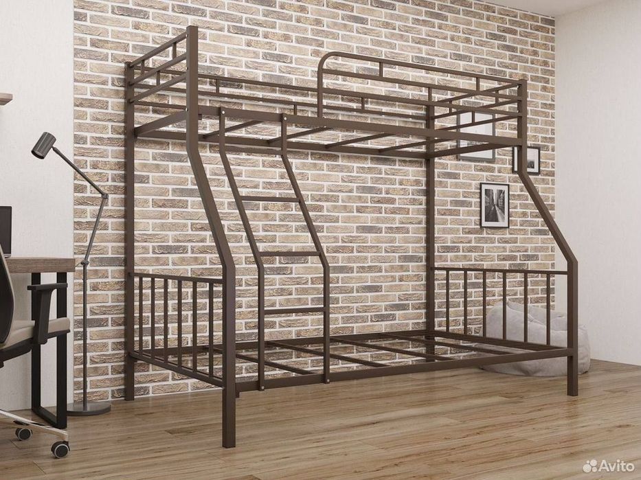 Двухъярусная кровать Loft krovat темир крават metal kalavat Лофт