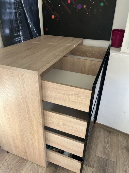 Comoda Tv negru lucios