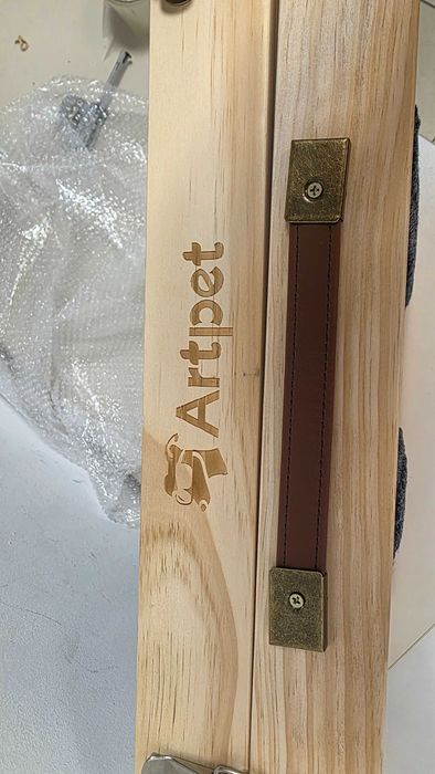 Rampă pliabilă Artpet pentru câini, reglabilă 34–53 cm, până la 20 kg, gri