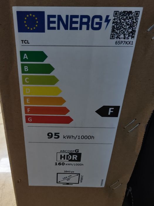65" TCL 65P7K Qled GOOGLE TV YETTEL гаранция до 2028 година