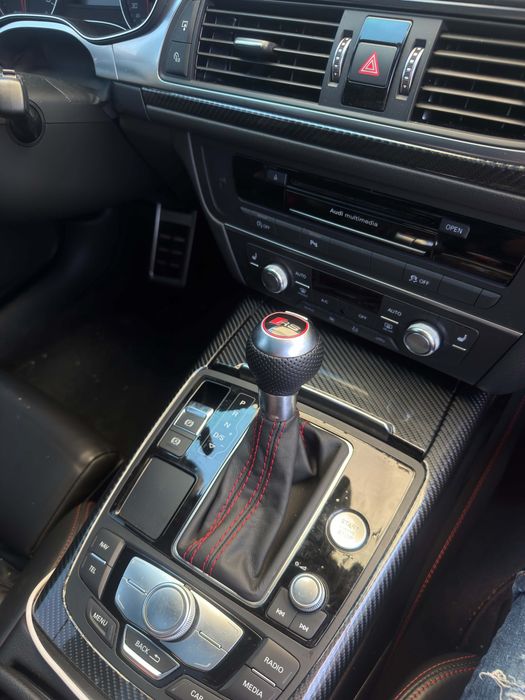 Audi RS скоростен лост топка с маншон A3 A4 A5 A6 A7 S6 S7 S4 S3 S5
