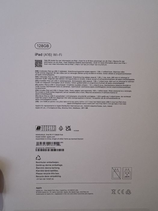 Apple iPad (A16) Wi-Fi 128 GB  pink