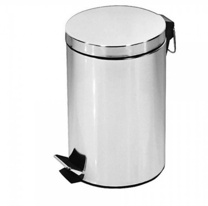 Кофа за смет с педал Rosberg R53007A3, 3/8/12L, Неръжд. стомана