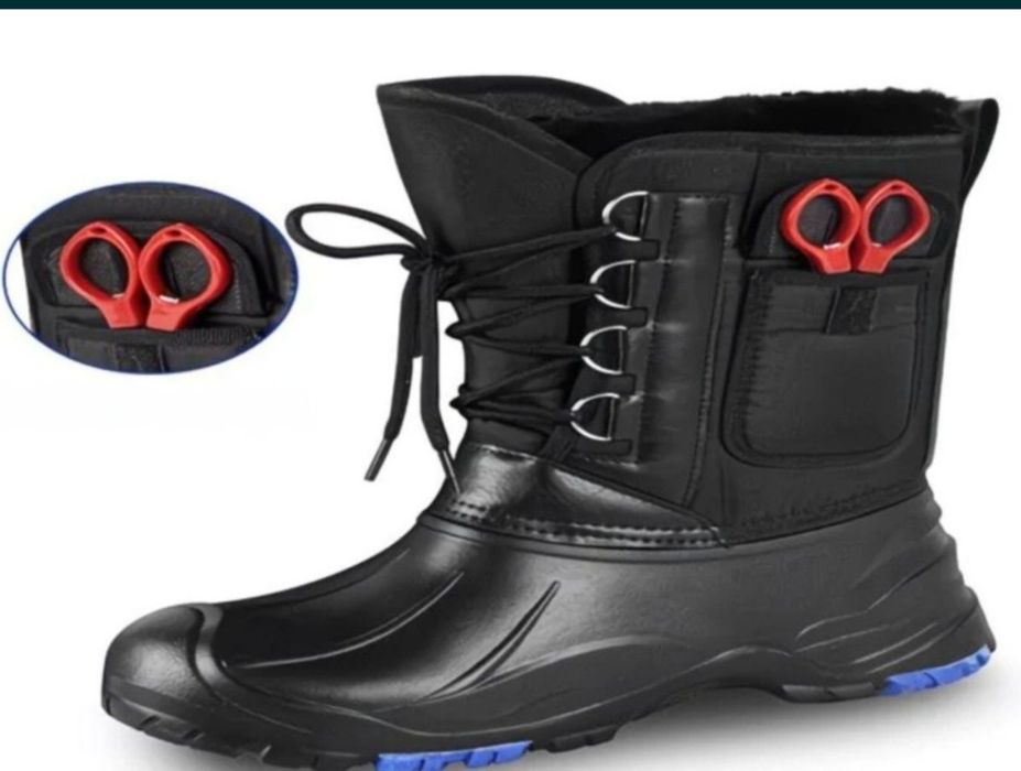 Теплые эва сапоги мужские