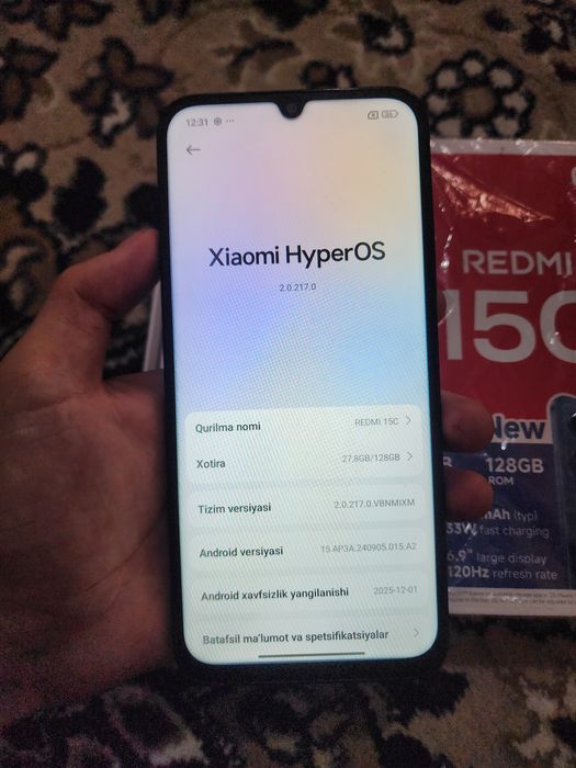 Redmi 15c 128/8 гб