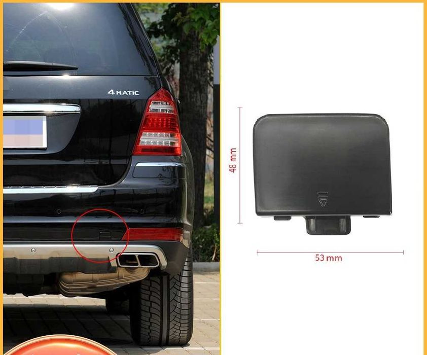 Капаче задна броня за теглич / кука . Mercedes GL X164 Фейслифт 09-12