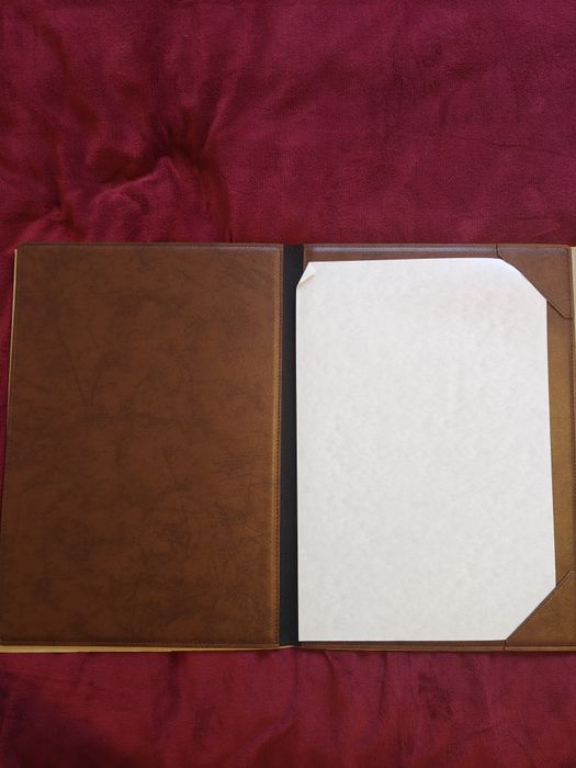 Mapă portofoliu piele naturală A3 – nouă, culoare maro