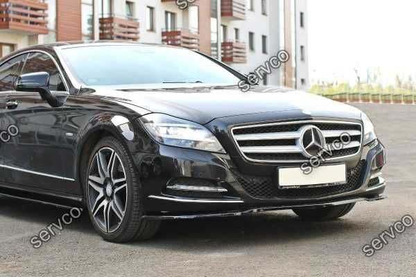 Prelungire splitter bara fata Mercedes CLS C218 2011-2014 v1 Maxton