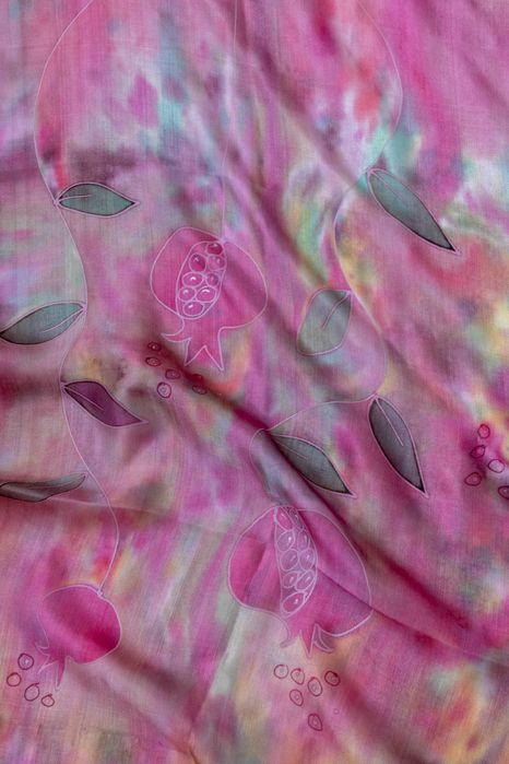 Шарф-палантин. Батик.