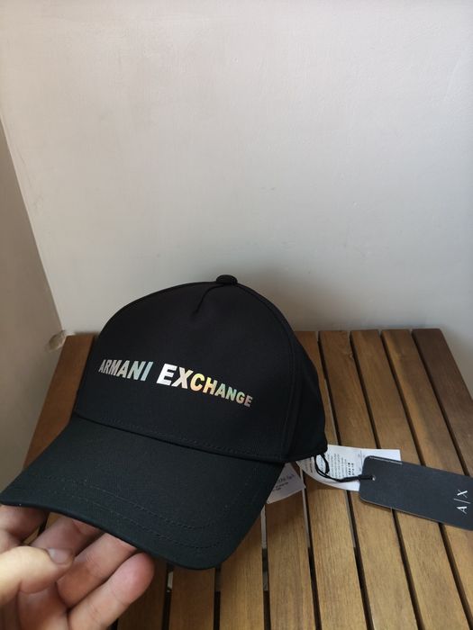 Armani Exchange șapcă unisex culoare neagra cu logo gri mărime OS noua originala