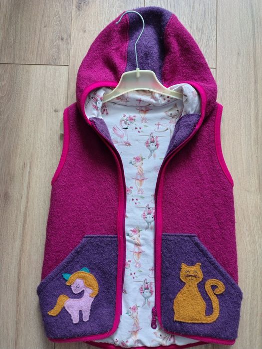 Pantaloni  lana copii/Vesta  lana lana