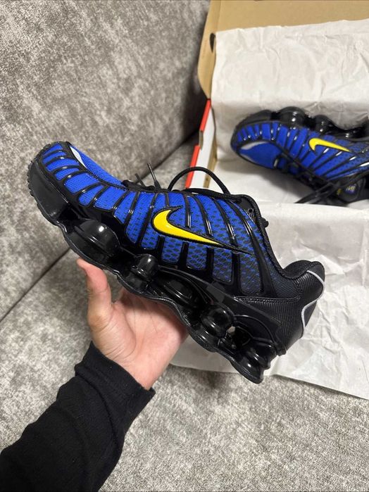 Обувки NIKE / Air Max Plus / Shox Blue & Yellow + КУТИЯ / 40 - 45 НОМЕР