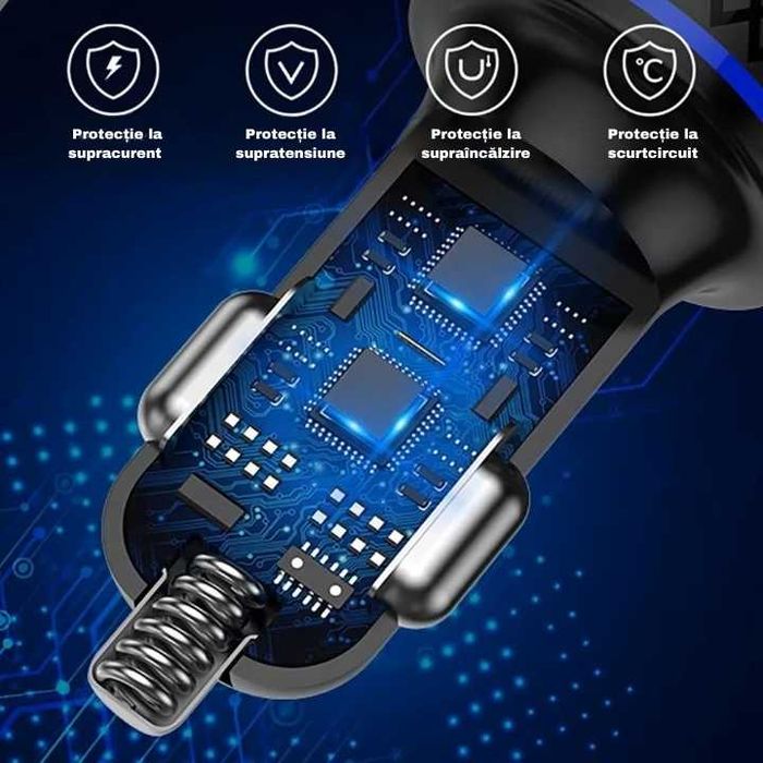 Incarcator auto 60W samsung, iphone