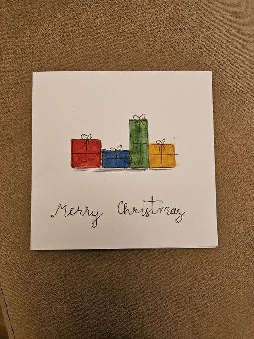 Коледни картички, изработени с любов